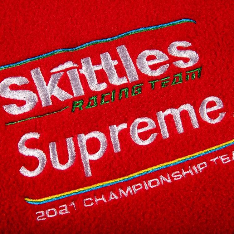 Supreme x Skittles x Polartec Jacket 'Red' | GOAT