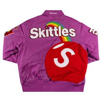 Supreme 21’F/W Week14 Skittlesコラボジャケット Supreme®/Skittles®/Mitchell & Ness® Varsity Jacket | Supreme
