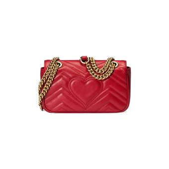 Gucci GG Marmont matelassé mini bag new Red Leather ref.200154 - Joli Closet