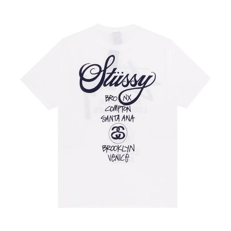 Stussy X Virgil Abloh World Tour Collection T-Shirt White for Men