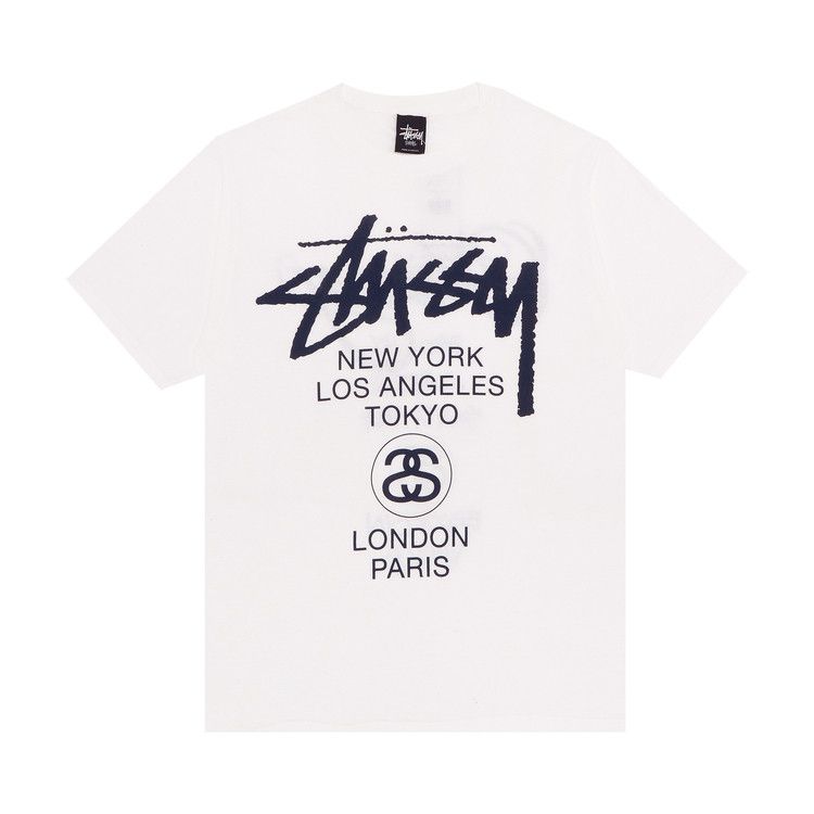 stussy tee white