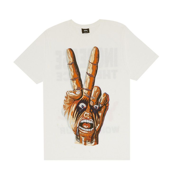 Buy Stussy Peace Hand Tee 'White' - 1903729 WHIT | GOAT