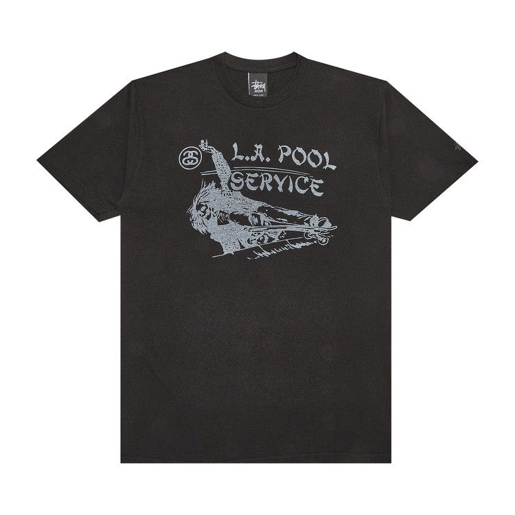 Buy Stussy LA Pool Service Tee 'Black' - 0535 100000103LPST