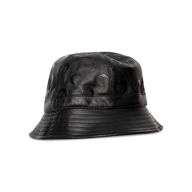 Pre-owned Leather Bucket Hat (720 BRL) ❤ liked on Polyvore featuring  accessories, hats, none, summer h…