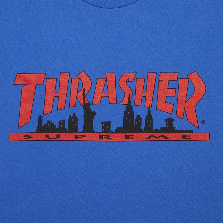 Supreme X Thrasher Skyline Tee 'royal'