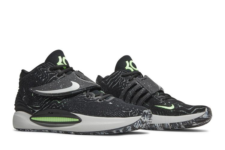 Nike KD 14 Black Lime Glow - Thumbnail 9