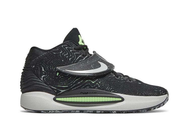 Nike KD 14 Black Lime Glow - Thumbnail 2