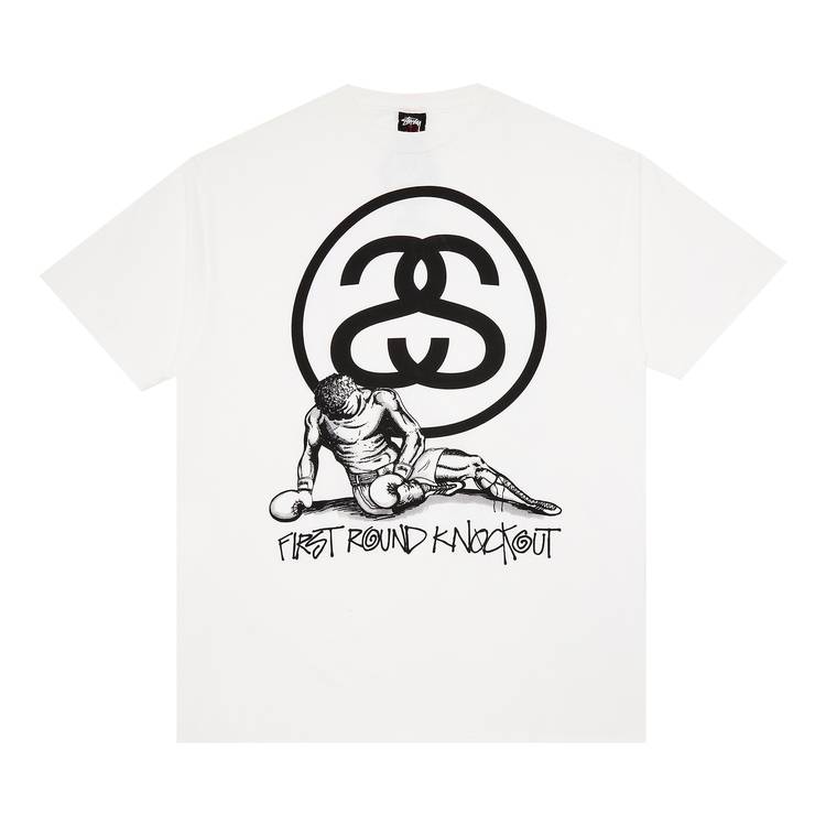 Buy Stussy Gear First Round Knockout Tee 'White' - 0535