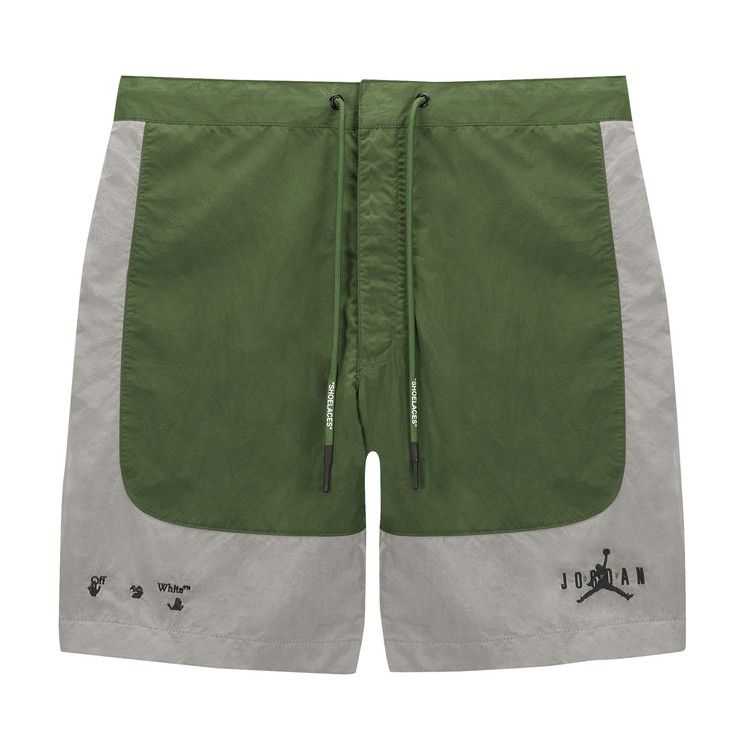Air Jordan X Off-White Mj Baggy Shorts Forest Green/Phantom/Black