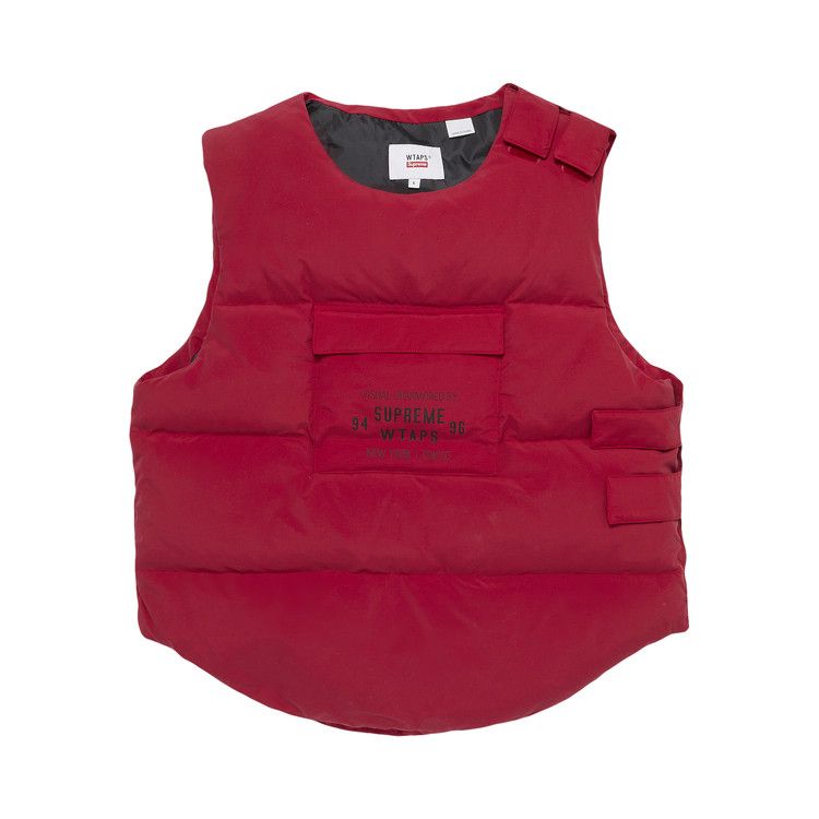 Buy Supreme x WTAPS Tactical Down Vest 'Red' - FW21J111 RED