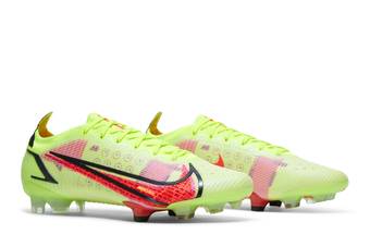 NIKE MERCURIAL VAPOR 14 ELITE FG VOLT/CRIMSON - Soccer Plus