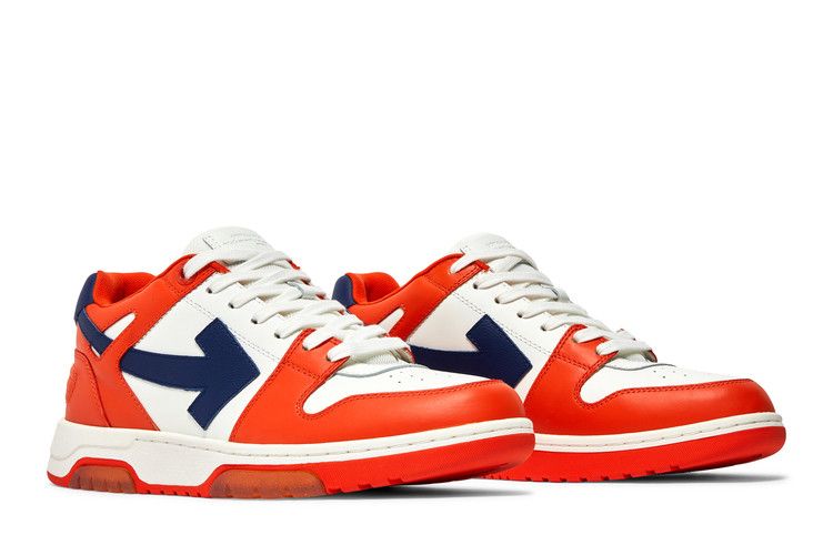 off white blue and orange sneakers