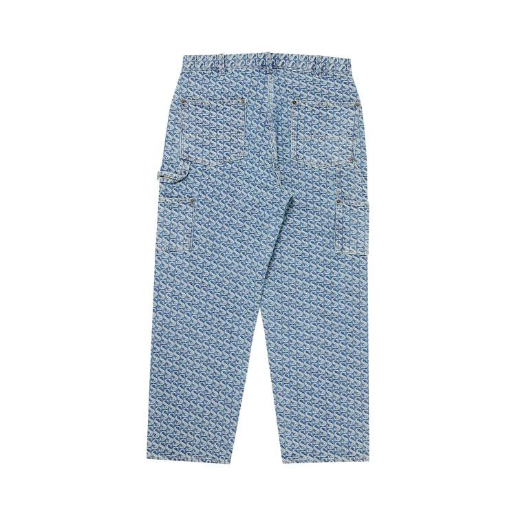 Buy Supreme Monogram Double Knee Denim Painter Pant 'Blue 