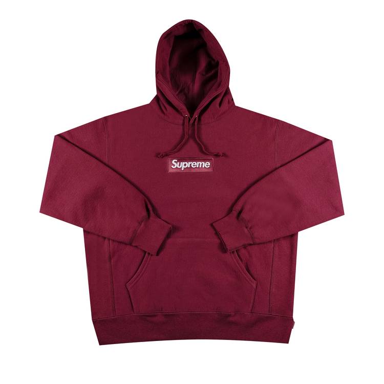 Supreme Box Logo Hooded Sweatshirt 'Plum' | GOAT