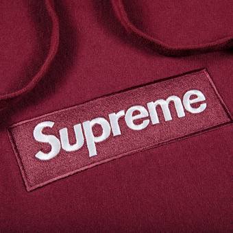 Supreme Box Logo Hooded Sweatshirt 'Plum' | GOAT