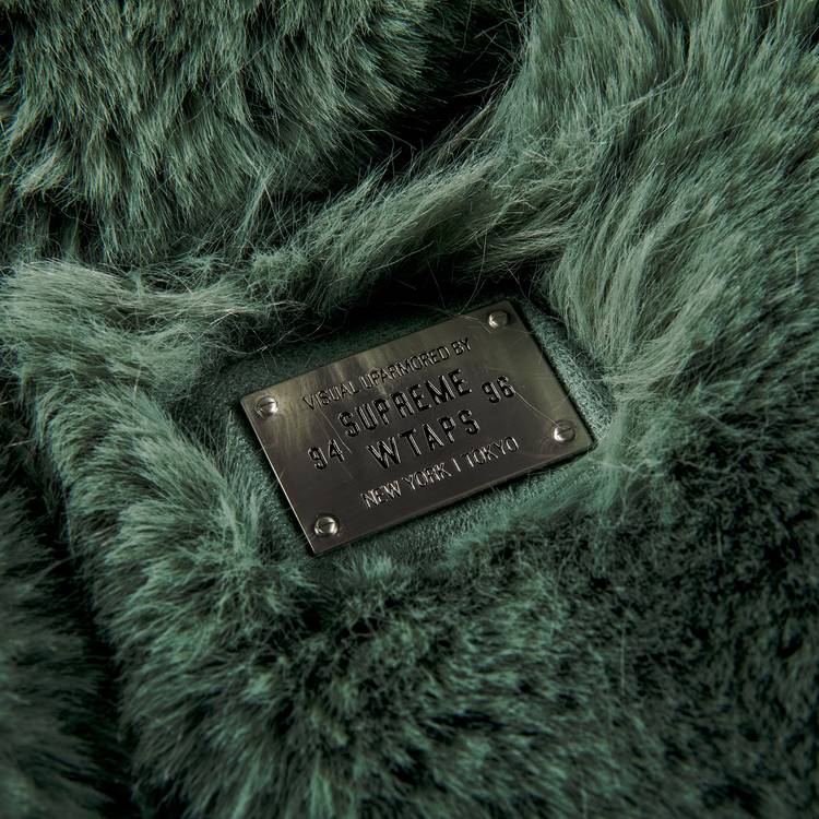 Buy Supreme x WTAPS Faux Fur Hooded Jacket 'Green' - FW21J110