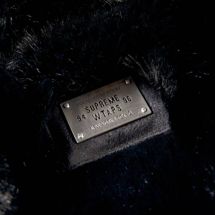 Supreme x WTAPS Faux Fur Hooded Jacket 'Black'