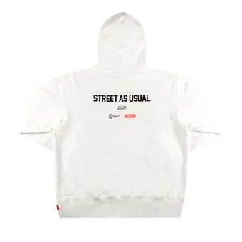 Buy Supreme x WTAPS Sic'em! Hooded Sweatshirt 'White' - FW21SW89