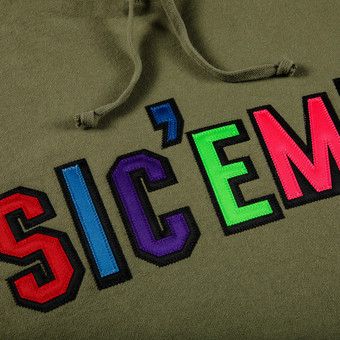 Buy Supreme x WTAPS Sic'em! Hooded Sweatshirt 'Light Olive