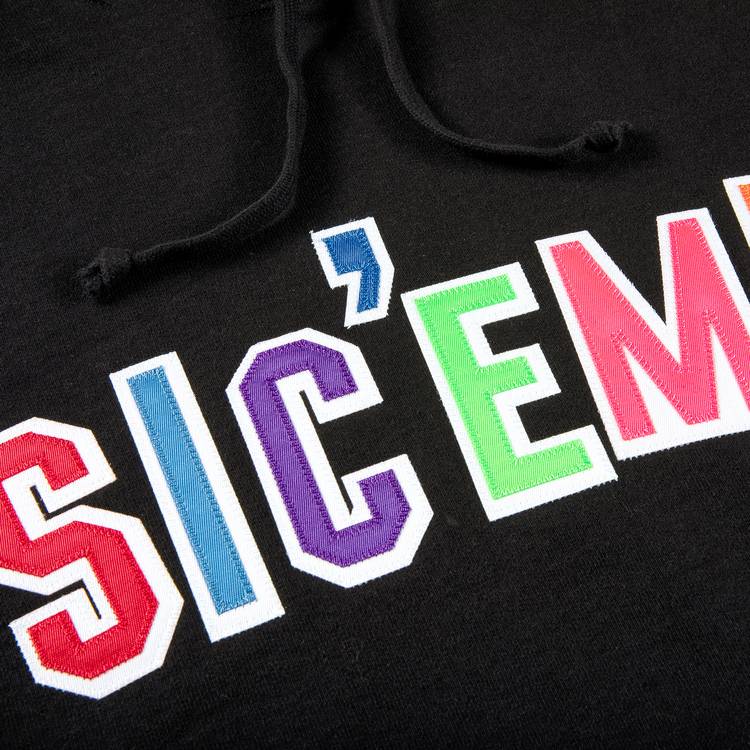 Supreme x WTAPS Sic'em! Hooded Sweatshirt 'Black' | GOAT