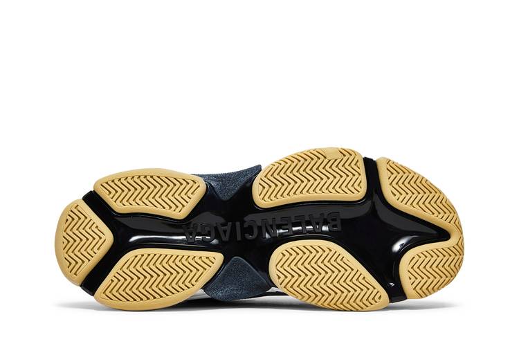 Gucci x Balenciaga Brown Canvas The Hacker Project Triple S Sneakers Size  45 Gucci x Balenciaga