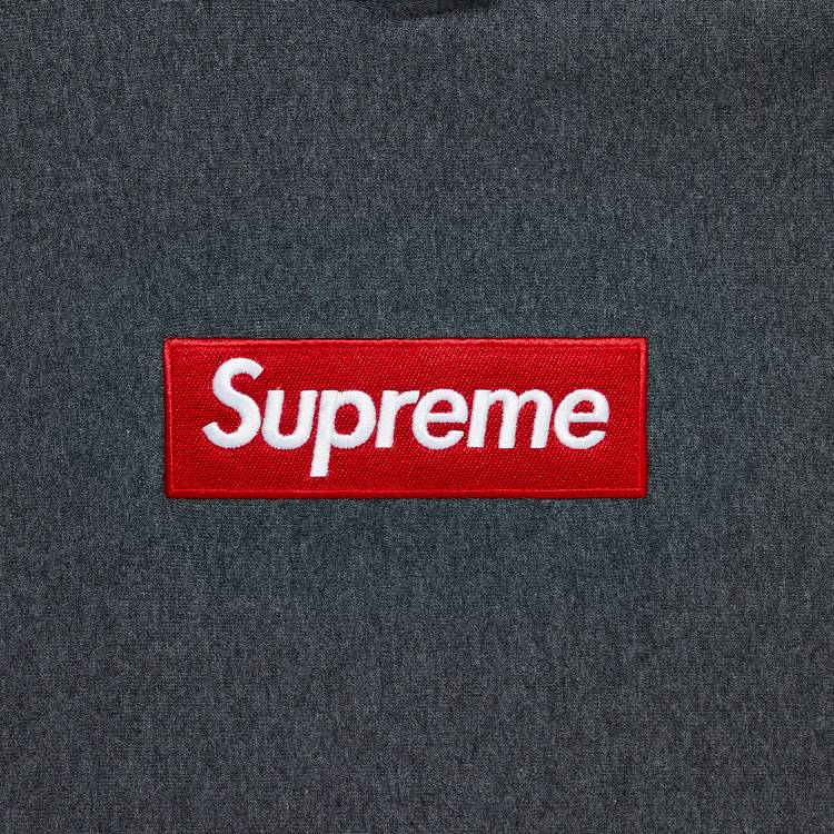 Supreme Box Logo Hooded Sweatshirt 'Charcoal' | GOAT