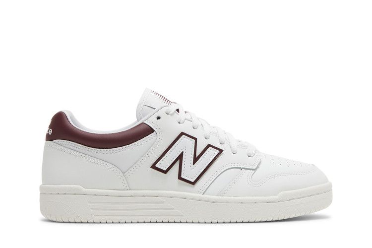 New Balance 480 White Maroon