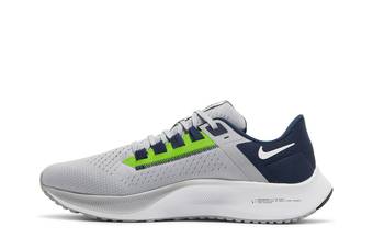 Nike Men's Air Zoom Pegasus 38 (NFL Seattle Seahawks) Running Shoes in Grey, Size: 12.5 | DJ0854-001