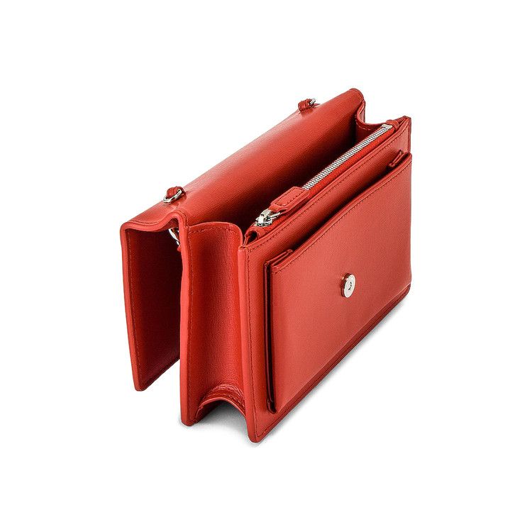 Saint Laurent Mini Sunset Chain Bag Red Orange