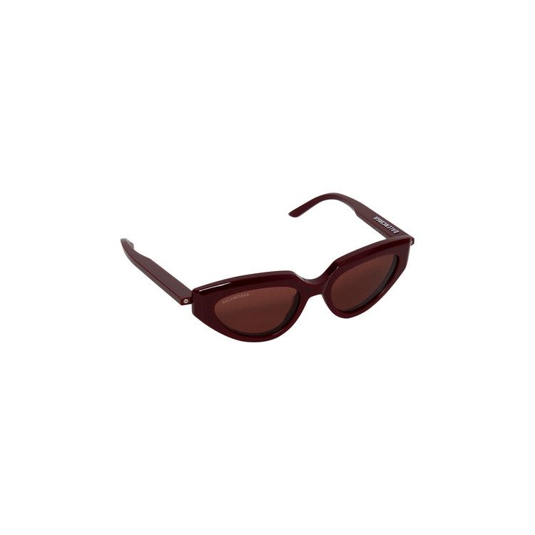 Balenciaga Inverted Cat Eye Sunglasses Burgundy