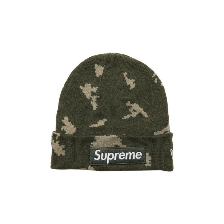 帽子 Supreme New Era Box Logo Beanie Cap Camo Buy Supreme x New Era Box Logo Beanie 'Olive Russian Camo