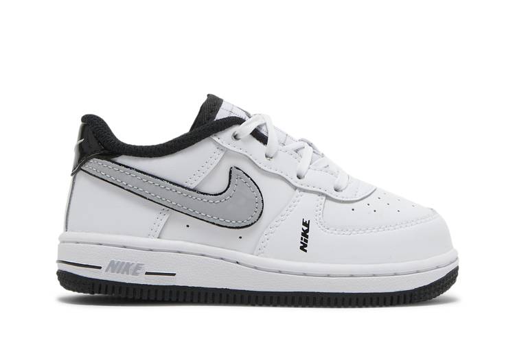 Nike Air Force 1 LV8 White/Black-Wolf Grey TD Toddler Size 2c DO3808 101  New