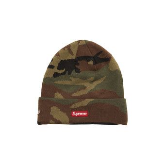 Buy Supreme x New Era x Swarovski S Logo Beanie 'Woodland