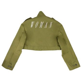 Buy Off-White Military Cropped M65 Jacket 'Green