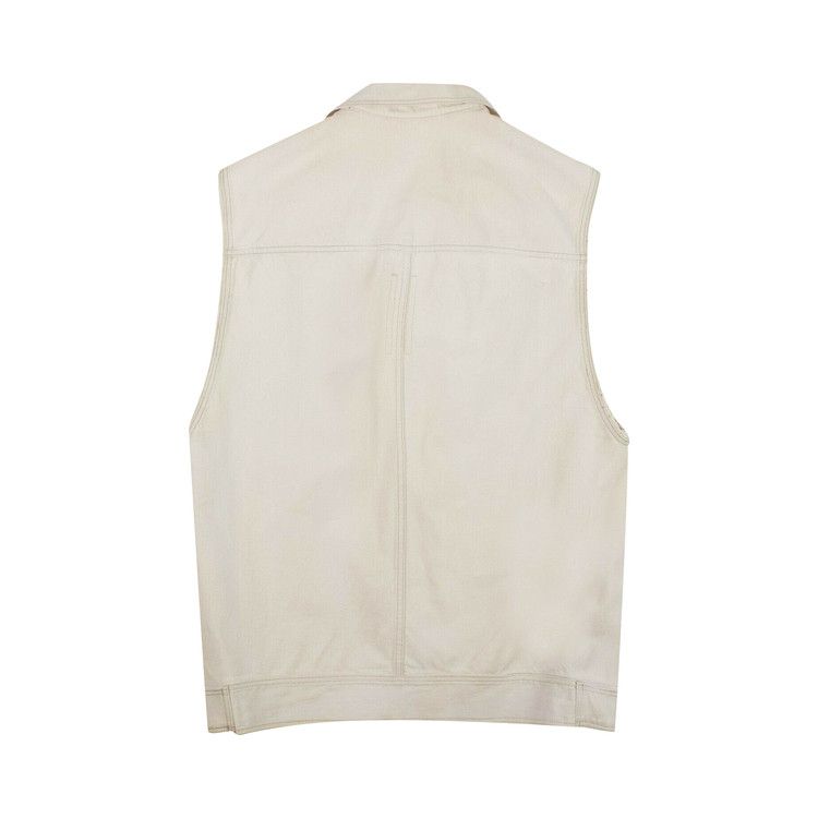 Buy Rick Owens Denim Oversized Vest 'White' - DU20S5764 DW 01 | GOAT