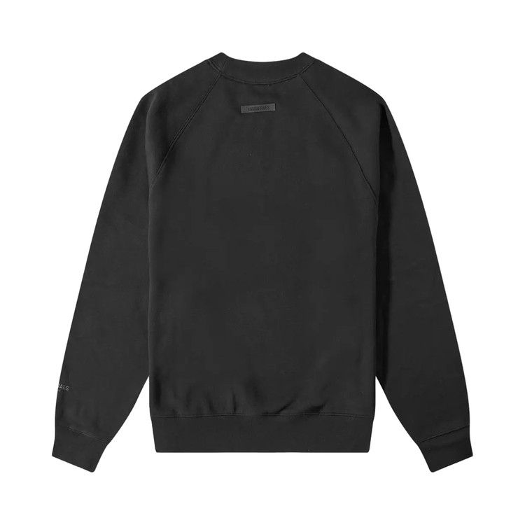 スウェット・トレーナー SS20 FEAR OF GOD ESSENTIALS CREW NECK SWEATSHIRT BLACK 3D Essentials Crewneck Sweatshirt Jet Black | The Webster