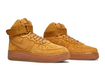 Big Kid's Nike Air Force 1 High LV8 3 Wheat/Wheat-Gum Light Brown (CK0262  700) - 6.5 