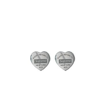 Buy Supreme x Tiffany & Co. Return To Tiffany Heart Tag Stud