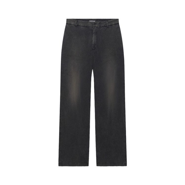 Balenciaga Slim Worn Out Pants Black