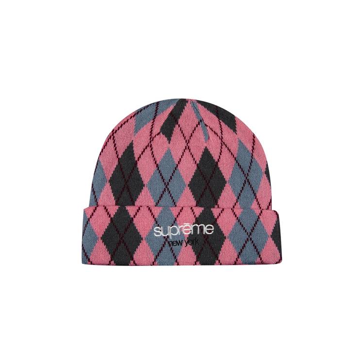 Buy Supreme Argyle Cashmere Beanie 'Dusty Magenta' - FW21BN76