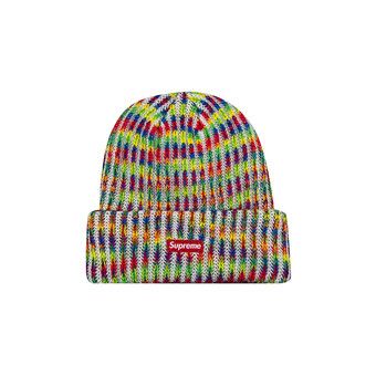 Buy Supreme Rainbow Knit Loose Gauge Beanie 'White