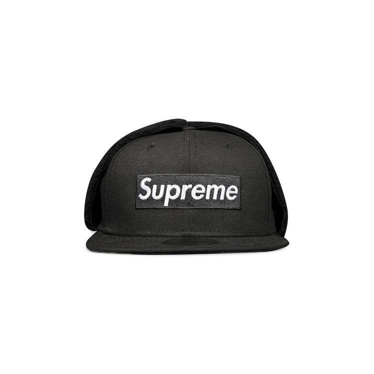 SUPREME FITTED HAT 7 5/8 GONZ NEW ERA LOGO NEW DS NWT BLACK OOP RARE LOOK