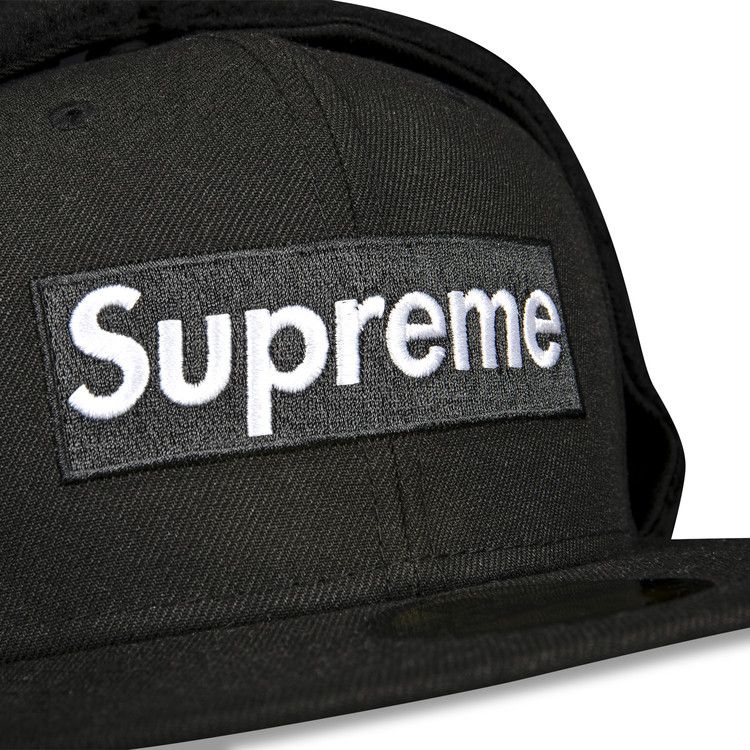 Buy Supreme x New Era Earflap Box Logo 'Black' - FW21H102