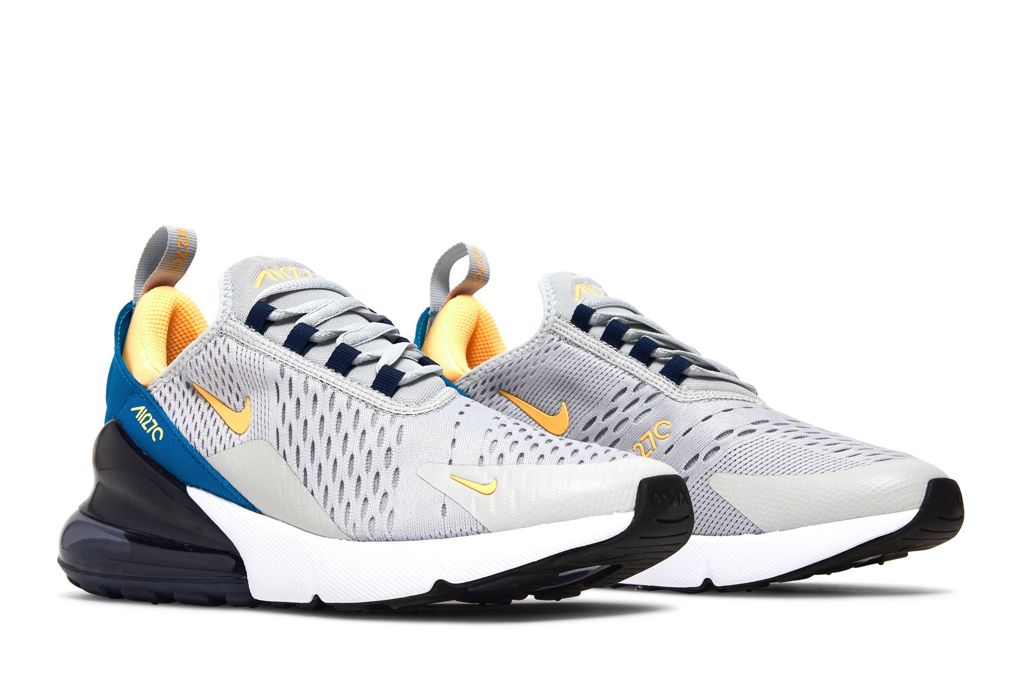 Pre-owned Nike Air Max 270 Gs 'grey Fog Midnight Navy'