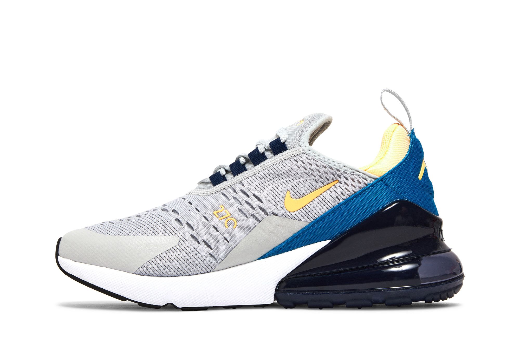 Pre-owned Nike Air Max 270 Gs 'grey Fog Midnight Navy'
