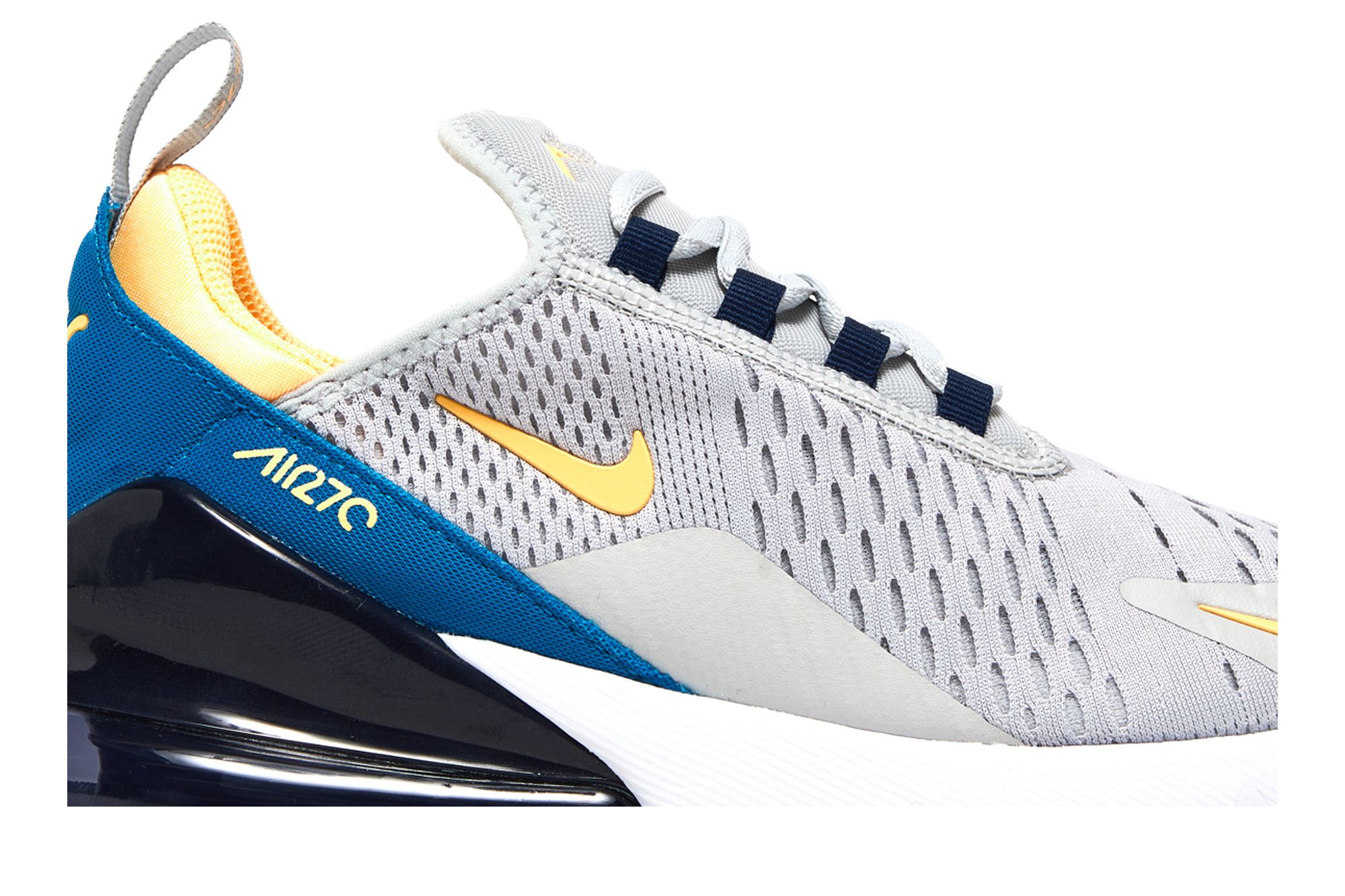 Pre-owned Nike Air Max 270 Gs 'grey Fog Midnight Navy'