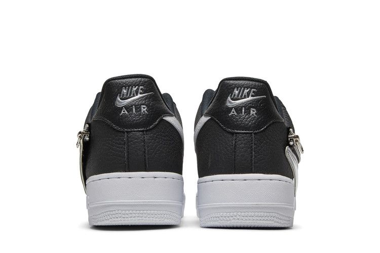 Air force best sale 1 silver swoosh