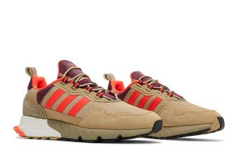 Buy Adidas ZX 1K Boost 'Beige Tone Victory Crimson' - H00429 | GOAT