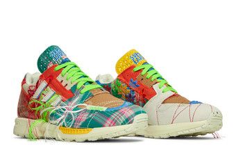 すう✩ Unisex colorful upside down swoosh color High-cut leather