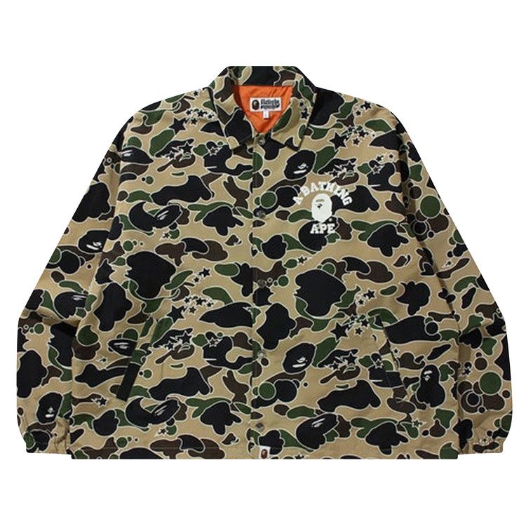 Buy BAPE Sta Camo Relaxed Coach Jacket 'Yellow' - 1H80 140 004